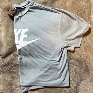 Nike  Light blue Short Sleeve Crop Tee